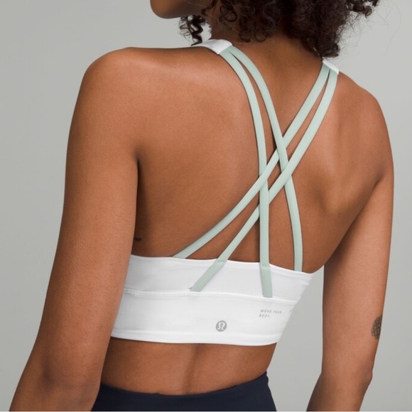 PREOWNED LULULEMON PINK HIGH NECK ENERGY SPORTS BRA. SIZE 8,EXCELLENT CONDITION - Picture 5 of 5